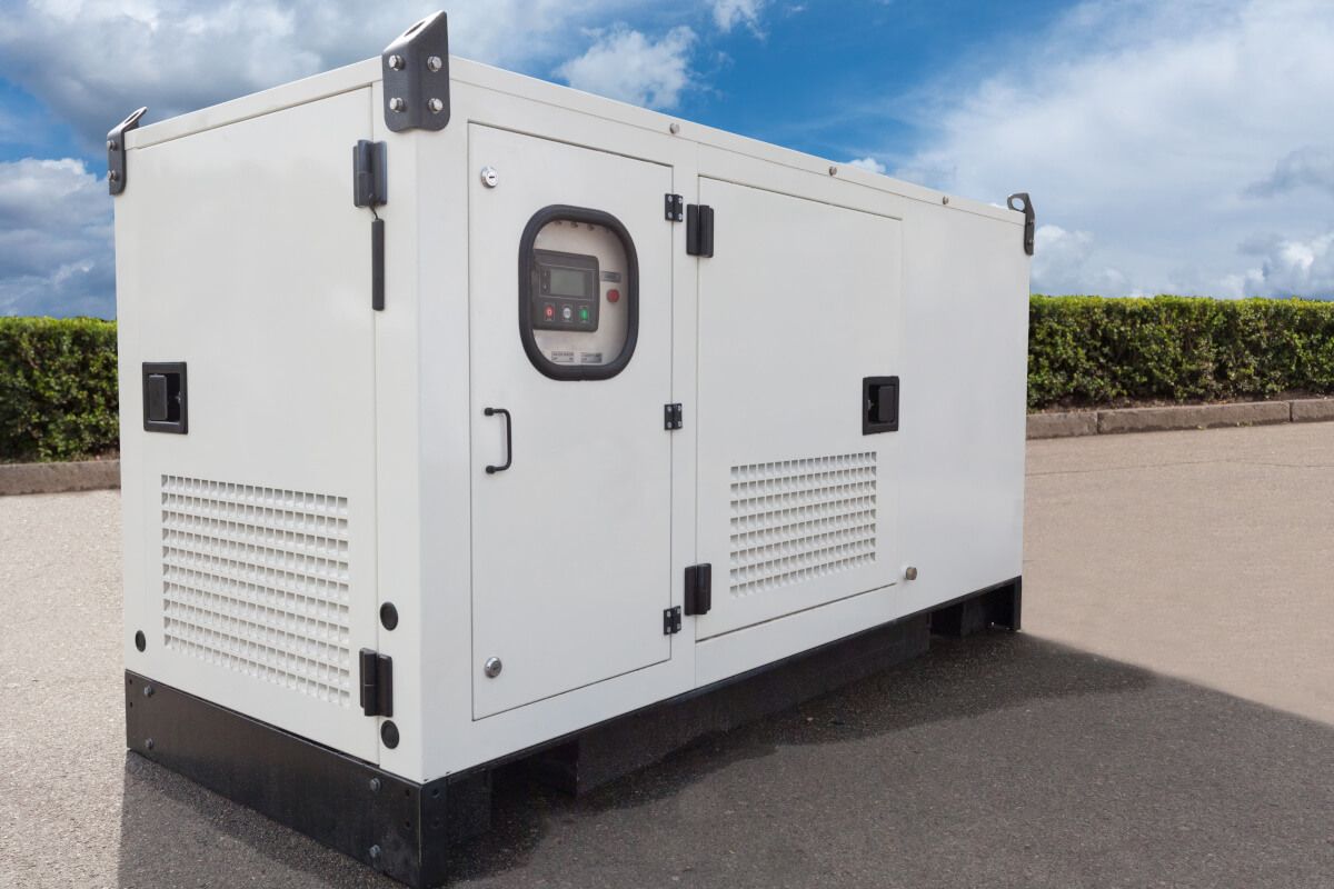 white diesel generator