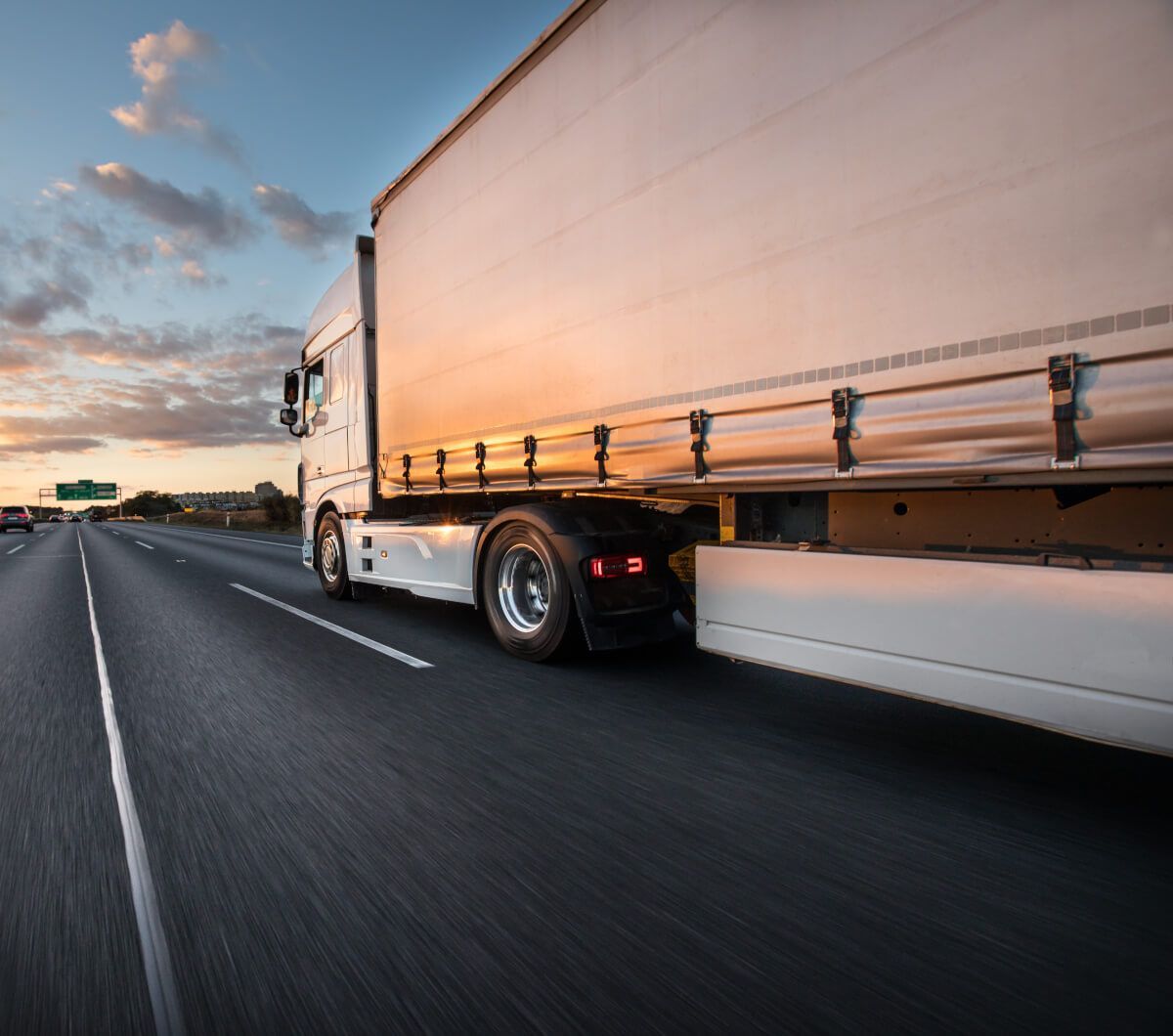 HGV driving on motorway