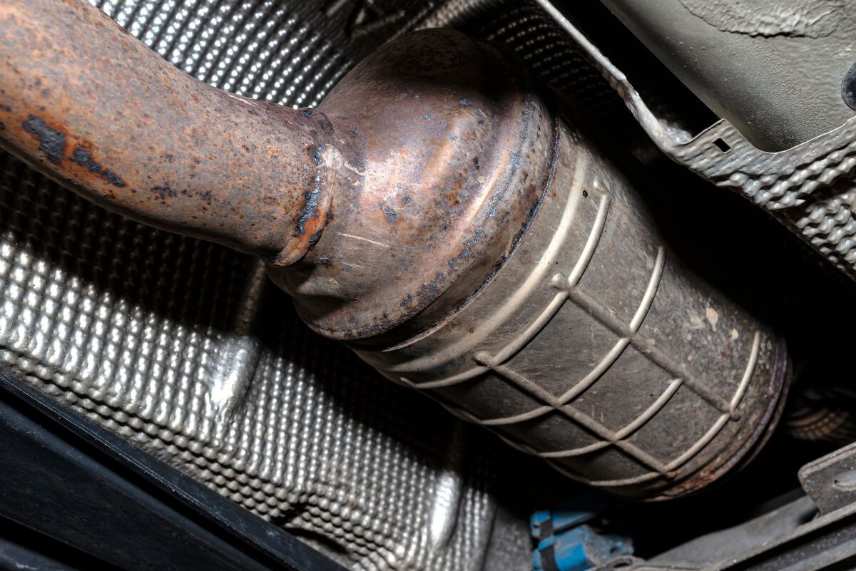 DPF filter under car