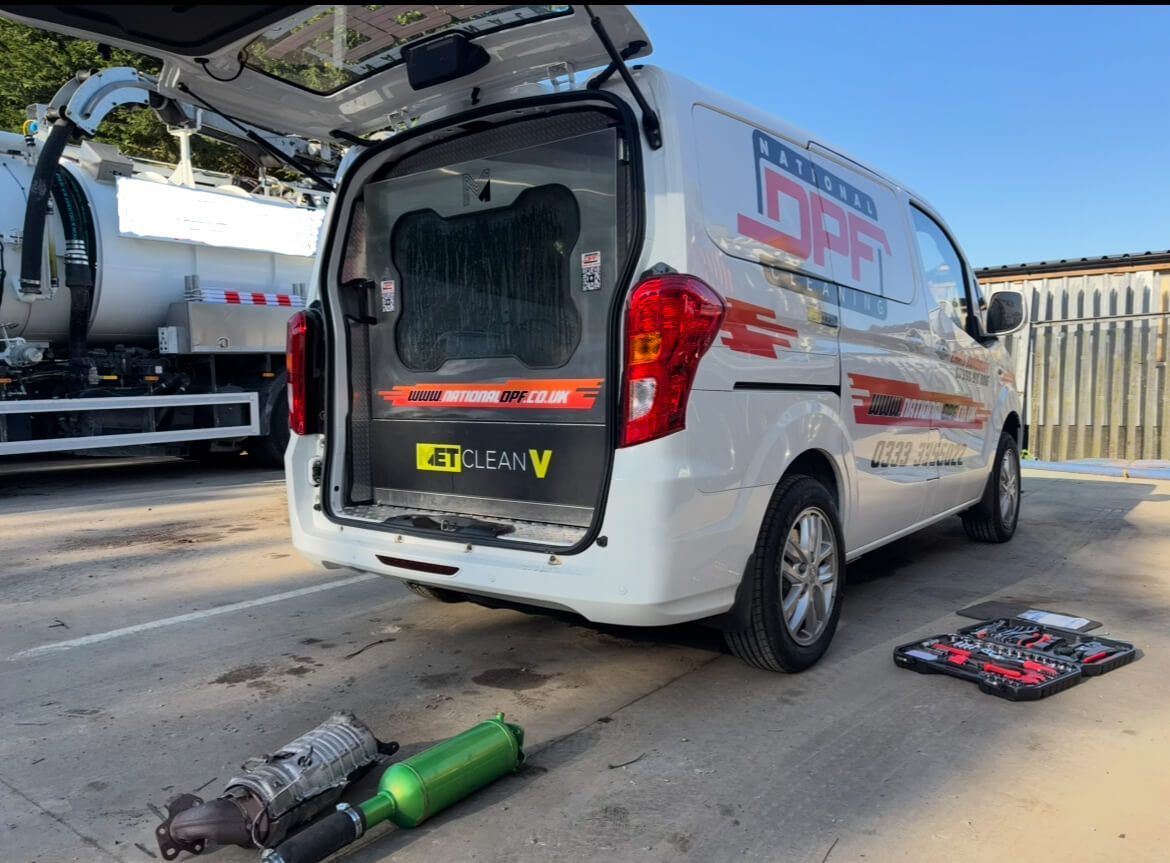 National DPF van with boot open