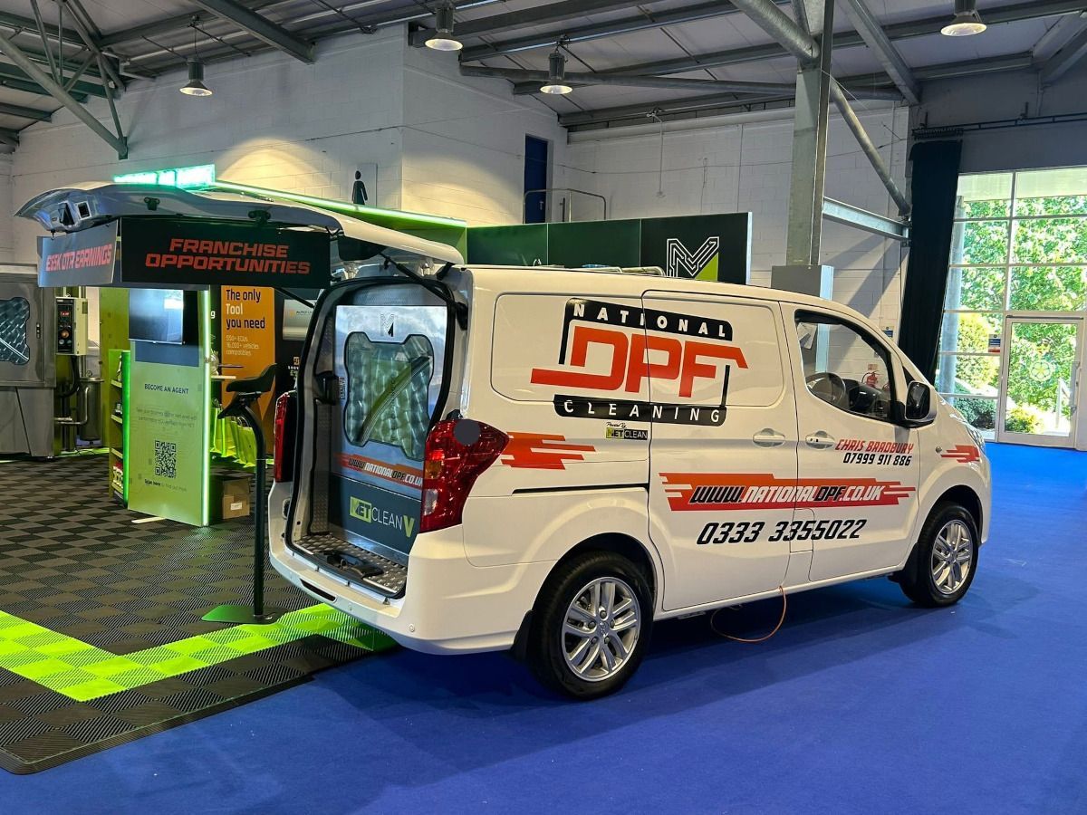 DPF machine van at a show